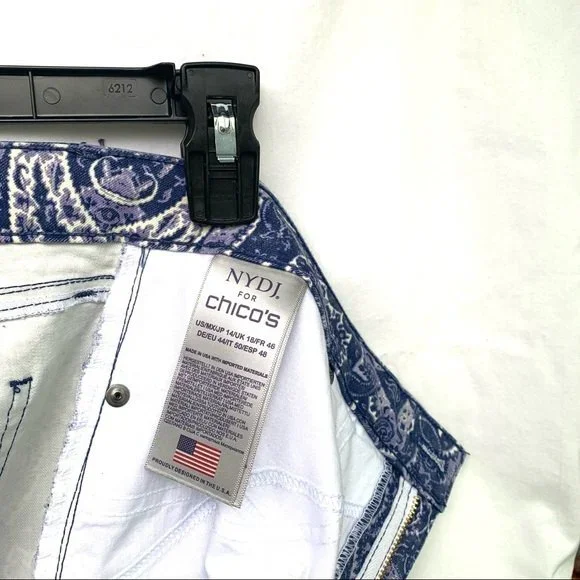 NYDJ Flawless Contour Skinny Ankle Jeans Size 14 - Picture 6 of 7